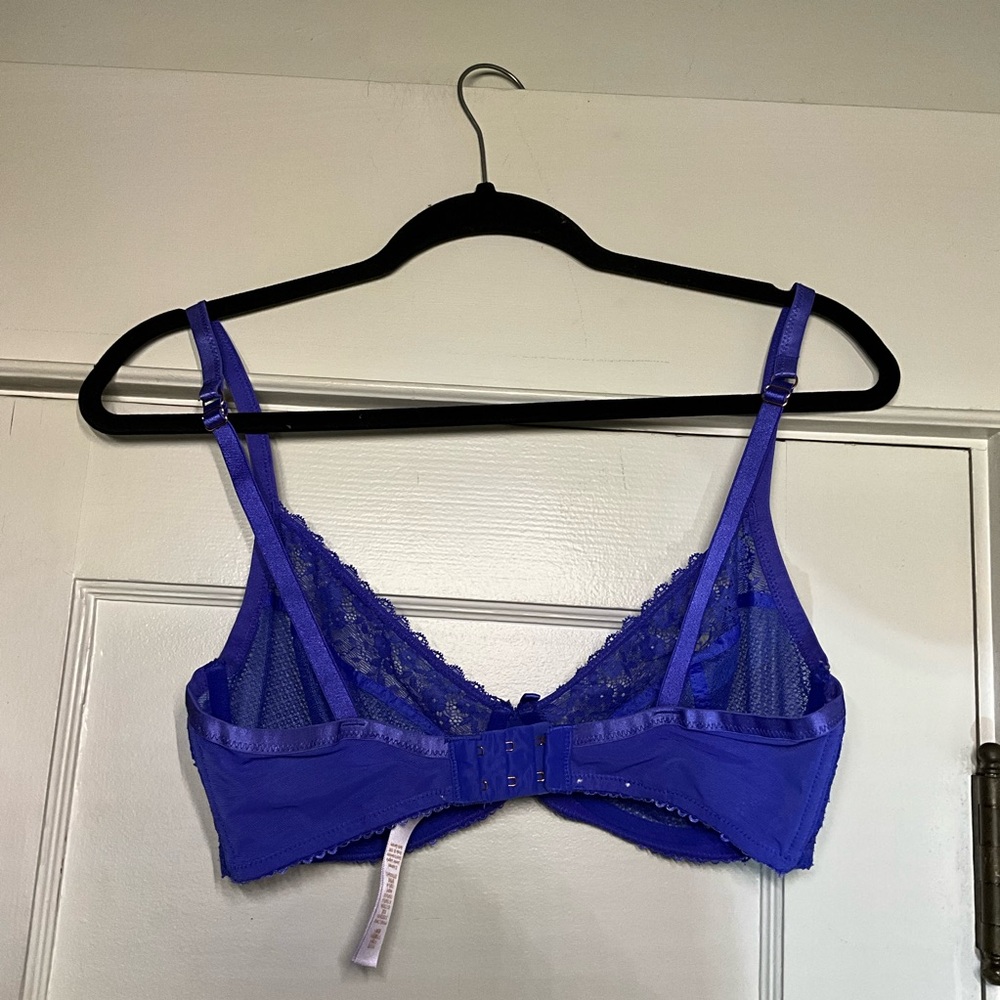 Savage x Fenty Lace Blue Bra 34DDD - Picture 2 of 4